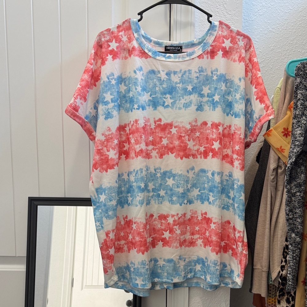 HEIMISH USA Red and Blue Star Tee